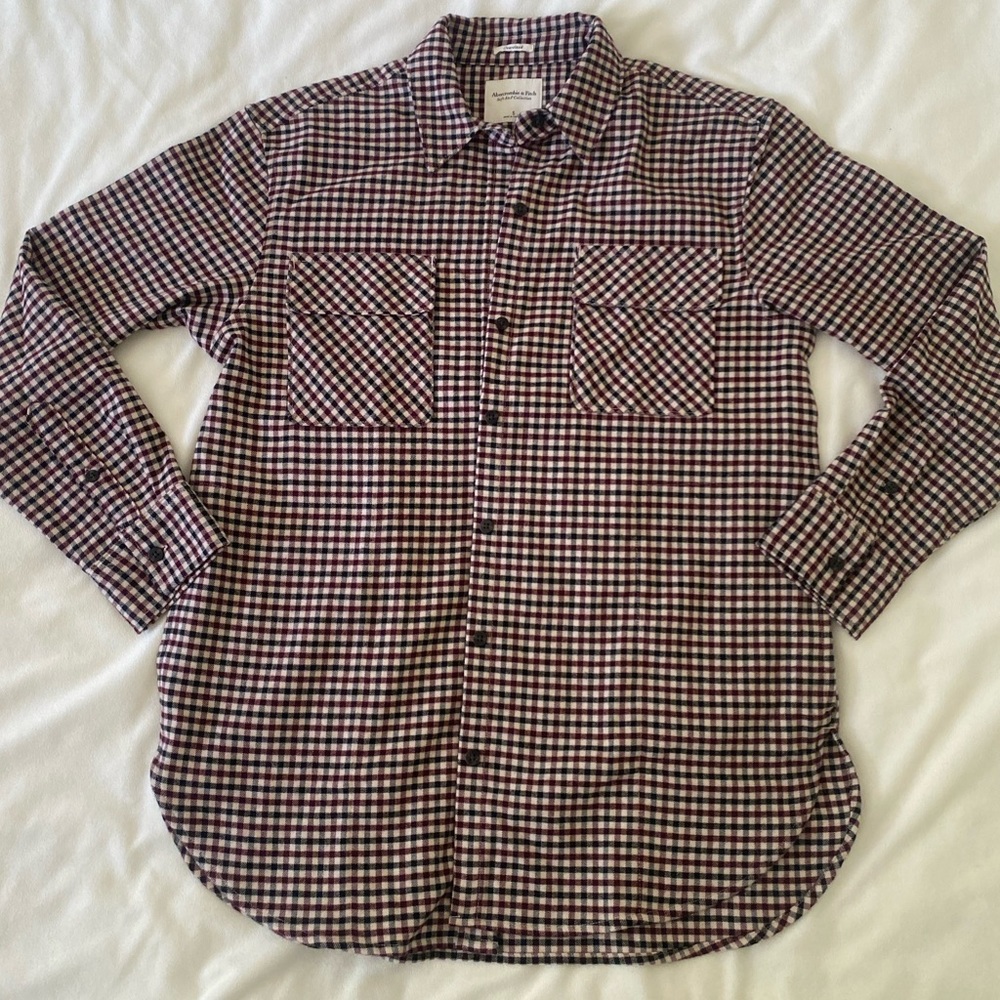 NWOT Abercrombie and Fitch oversized flannel shirt jacket
